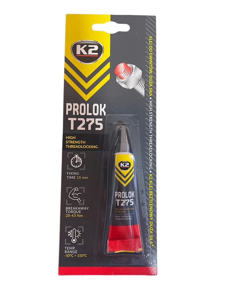 Клей-фіксатор для нарізних з'єднань K2 Prolok червоний 6 мл
