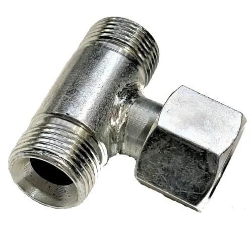 Штуцер трійник S27 з гайкою (М22х1.5-М22х1.5-М22х1.5)