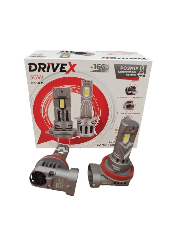 Світлодіодні лампи DriveX ME-08 H11 36W 5500K