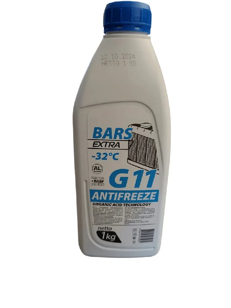 Антифриз Bars Extra G11 від -35 до +108 1 л Blue
