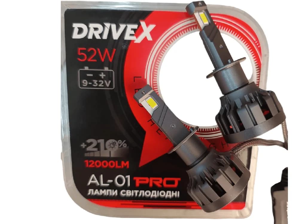 Світлодіодні лампи DriveX AL-01 PRO HB3