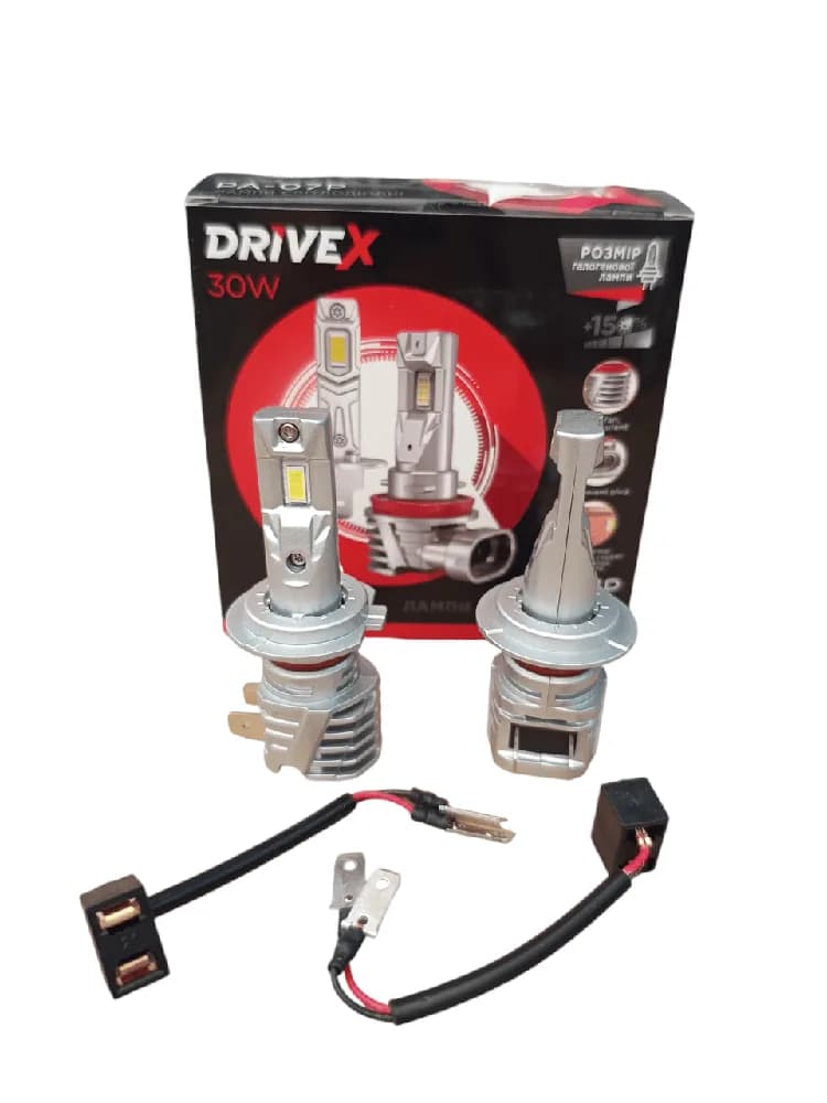 Світлодіодні лампи DriveX PA-07 H7 6000K 30W