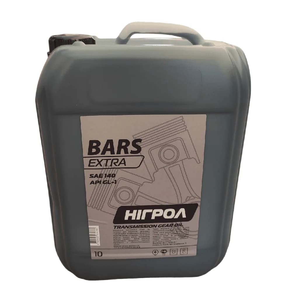 Трансмісійна олива Bars Extra SAE 140 Нігрол 10 л