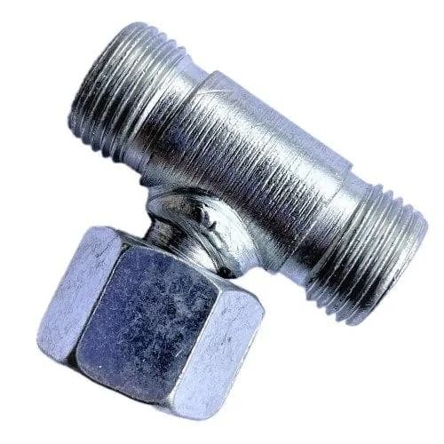 Штуцер трійник S22 з гайкою (М18х1.5)-Г22(М18х1.5)-(М18х1.5)