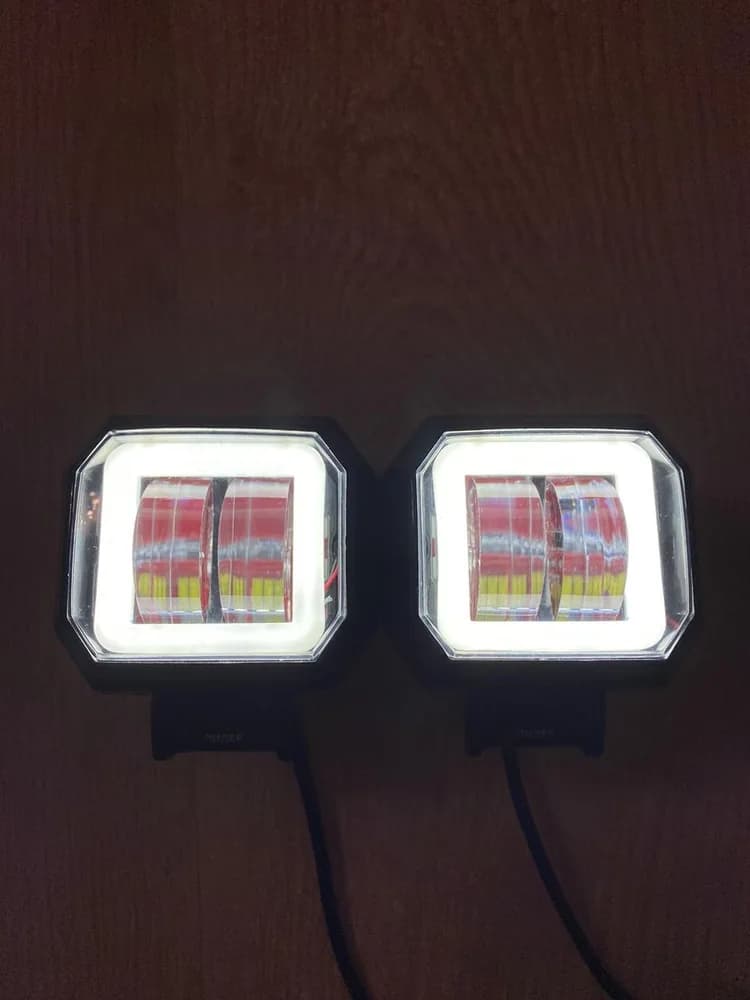 Найяскравіші LED фари 20 W світлодіодні Лэд не сліплять зустрічних СТГ Квадратні — фото 1