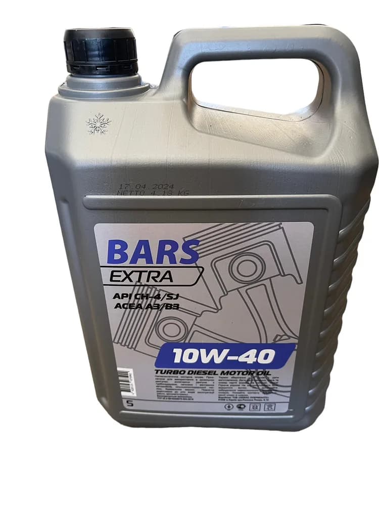 Моторна олива Напівсинтетична Барс Turbo Diesel дизель 10W-40 5 л