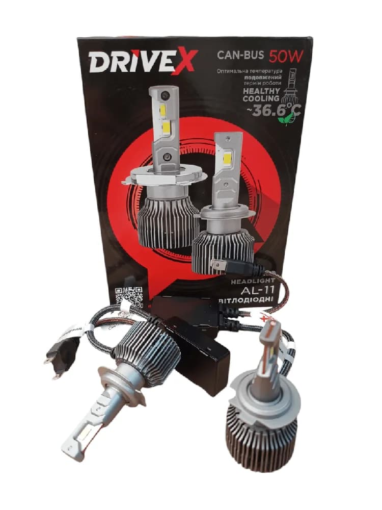 Світлодіодні лампи DriveX AL-11 DUAL H7 5.5K 50W
