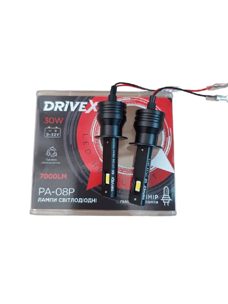 Світлодіодні лампи DriveX PA-08 H1 30W 9-32V 5.5K