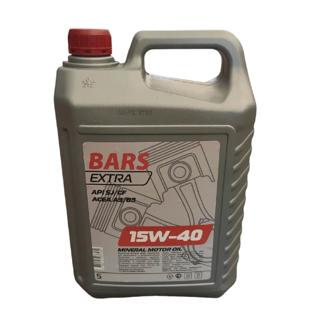 Моторне масло Bars extra бензин/дизель 15W-40 5 л