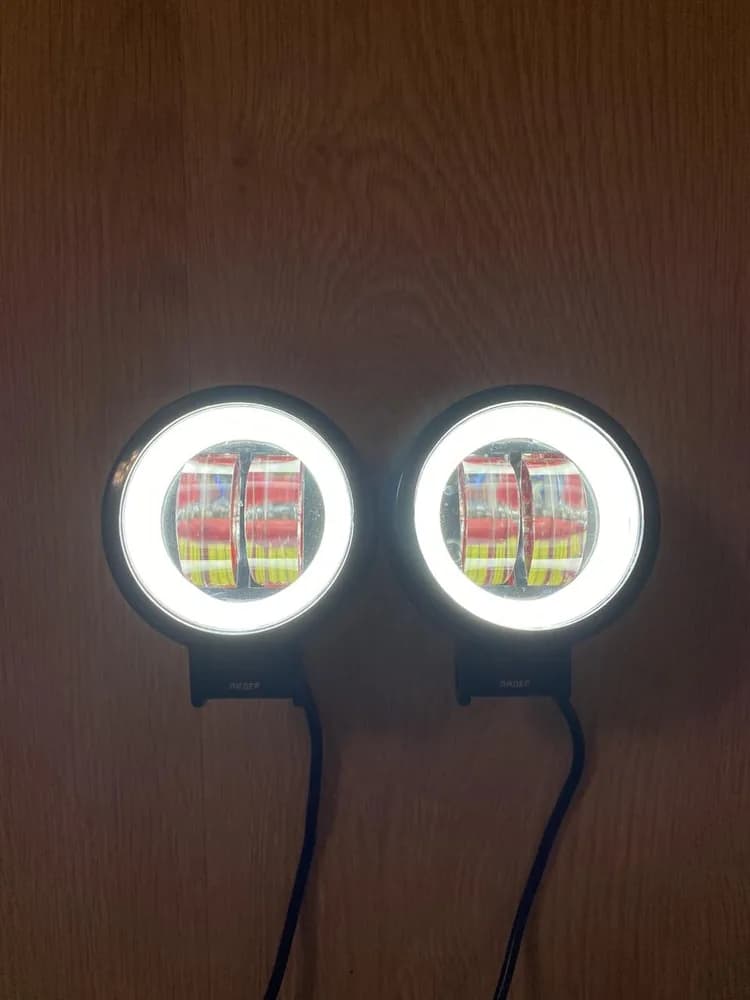 Найяскравіші LED фари 20 W світлодіодні Лэд не сліплять зустрічних СТГ круглі — фото 1