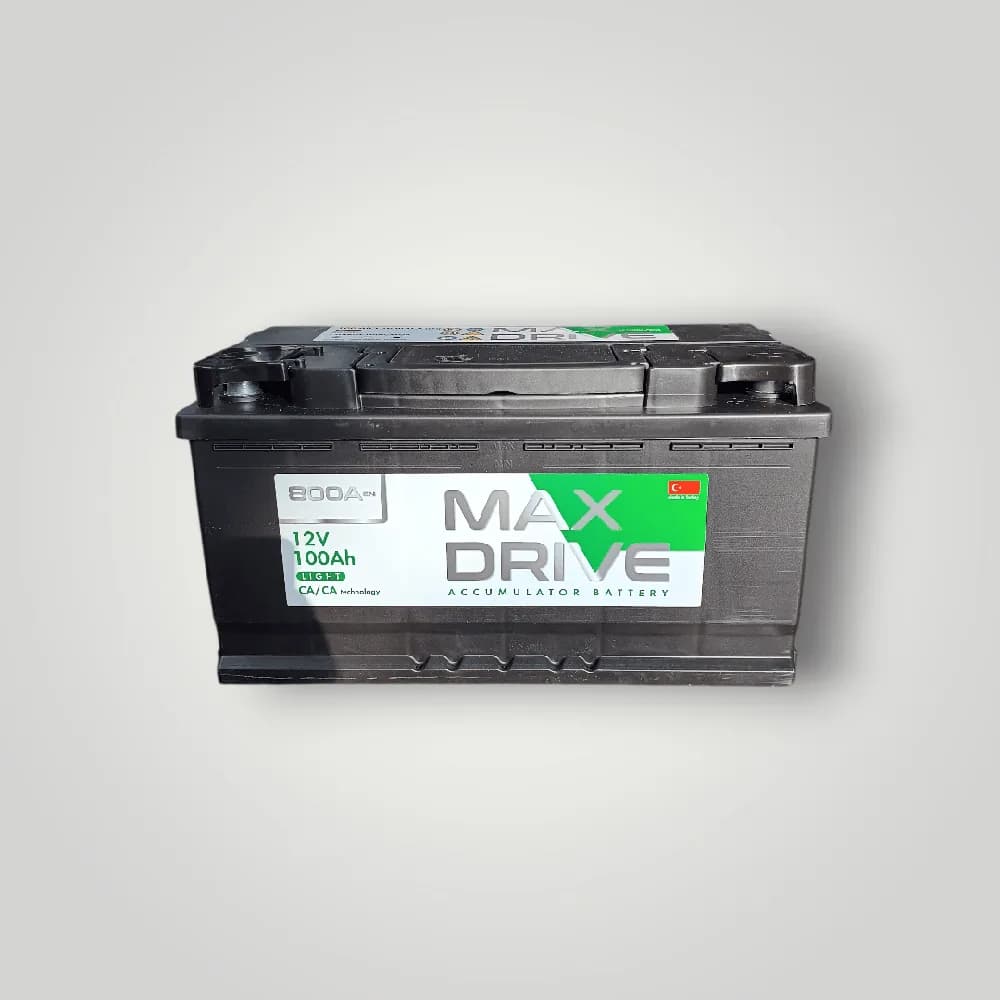 Акумулятор автомобільний 100Ah MAX DRIVE SMF (-/+) EN800 Туреччина — фото 1