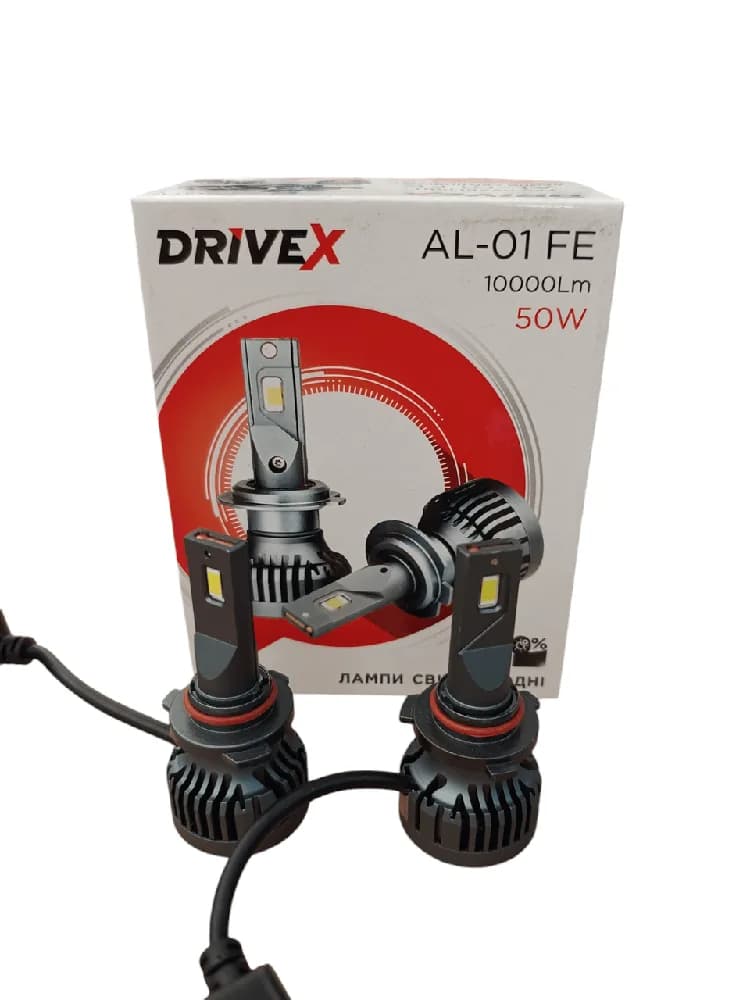 Світлодіодні лампи DriveX AL-01FE HB3 6000K 50W 12V 9500Lm