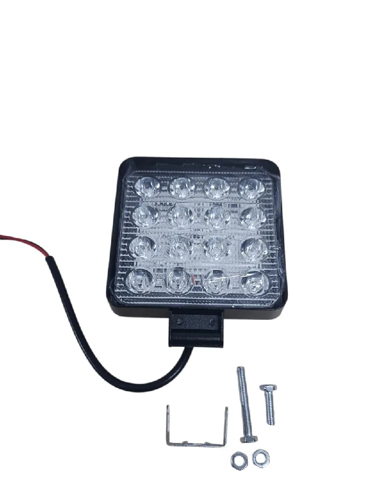 Фара LED квадратна синє світло 48 W (16 діодів) для обприскувачів, алюмінієвий корпус