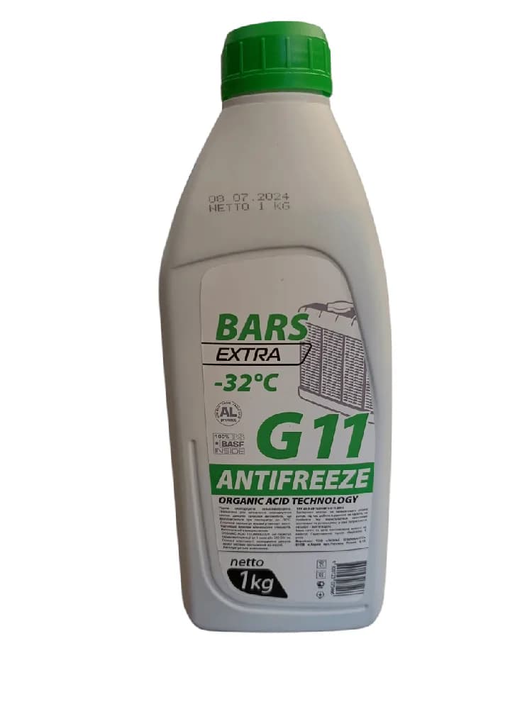 Антифриз Bars Extra G11 от -35 до +108 1л Green