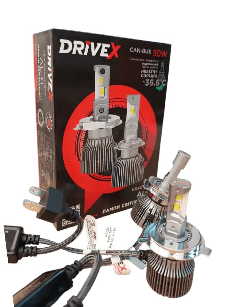Світлодіодні автолампи DriveX AL-11 H4 5.5K 50W