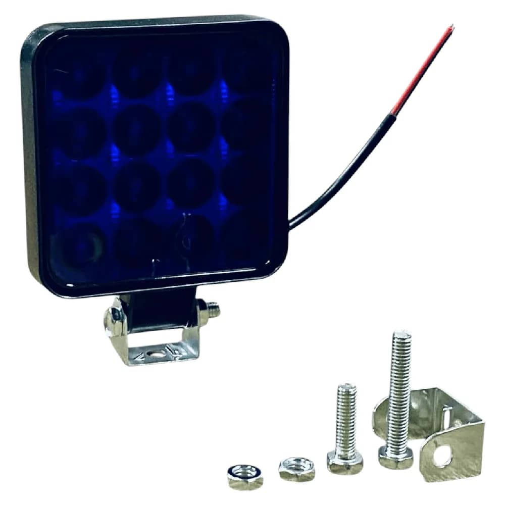 Фара LED квадратна синє світло 48 W 6000 K (16 діодів) для обприскувачів